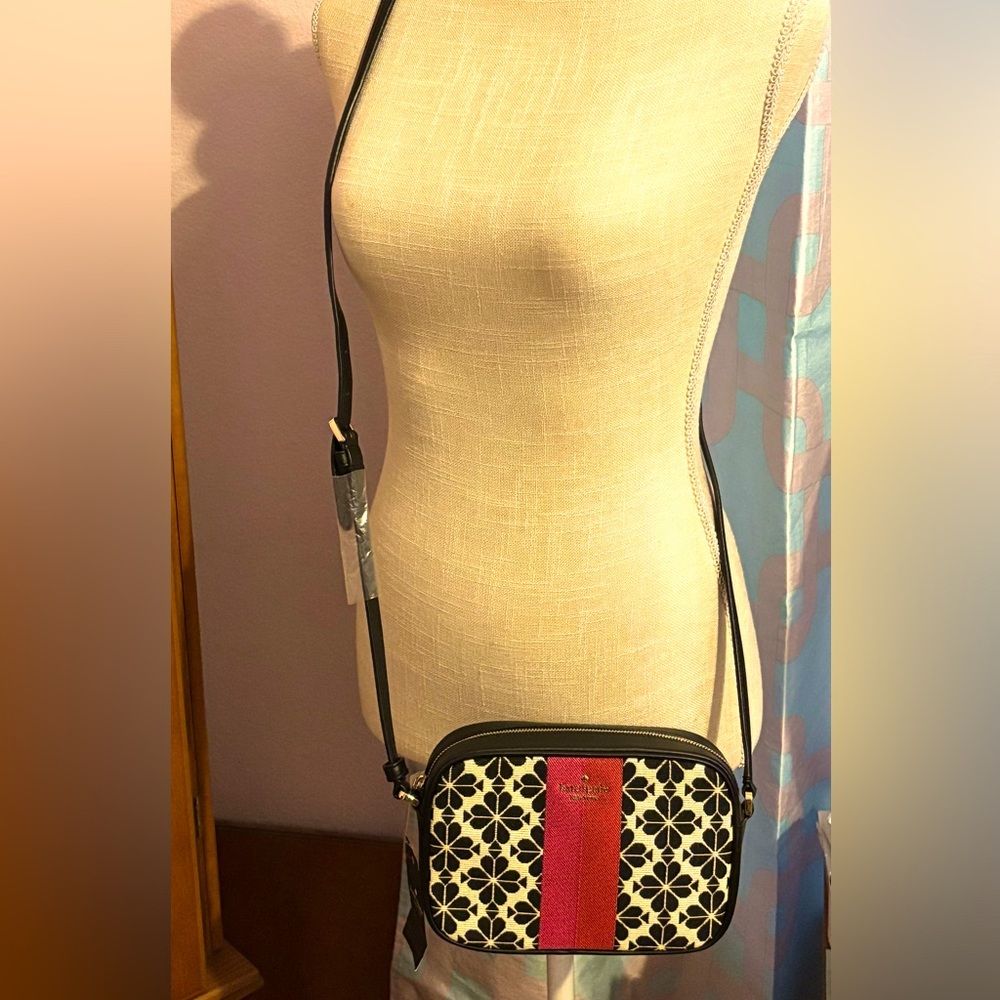 Kate Spade Signature Spade Flower Mini Camera
Bag Black Multi NWT $279